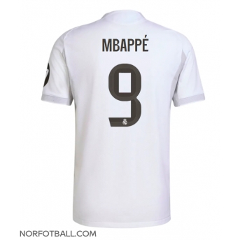 Billige Fotballdrakt Real Madrid Kylian Mbappe #9 Replika Hjemmedrakt 2025-26 Kortermet